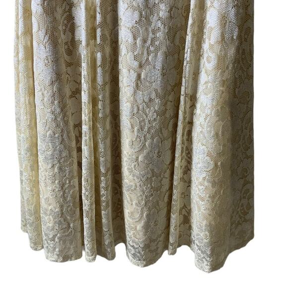 Vintage Nights By Teeze Me Dress 7/8 Sweatheart Floral Lace Bridesmaid Wedding - Picture 5 of 8